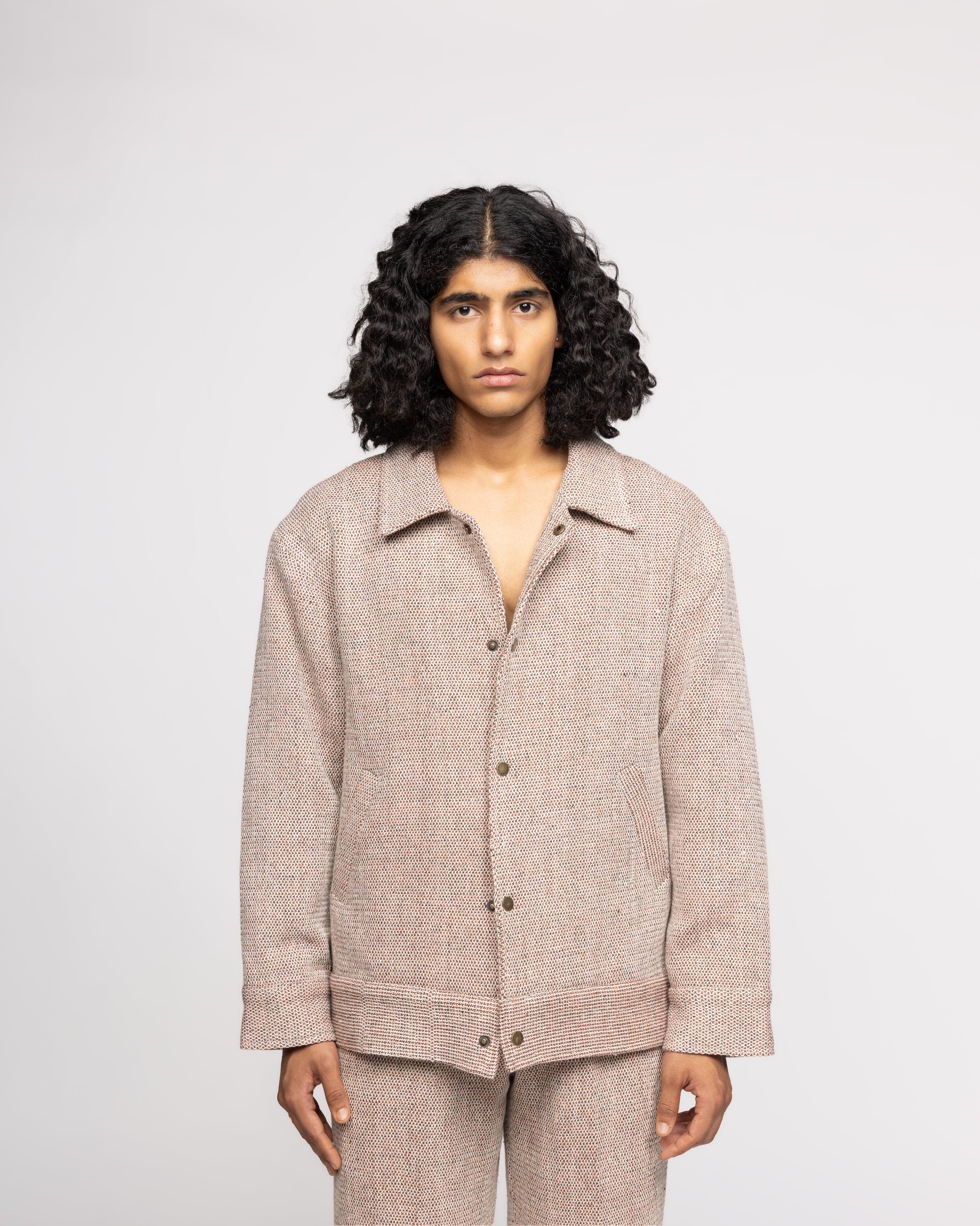 Organic Yarn Dyed Handwoven - Jacket