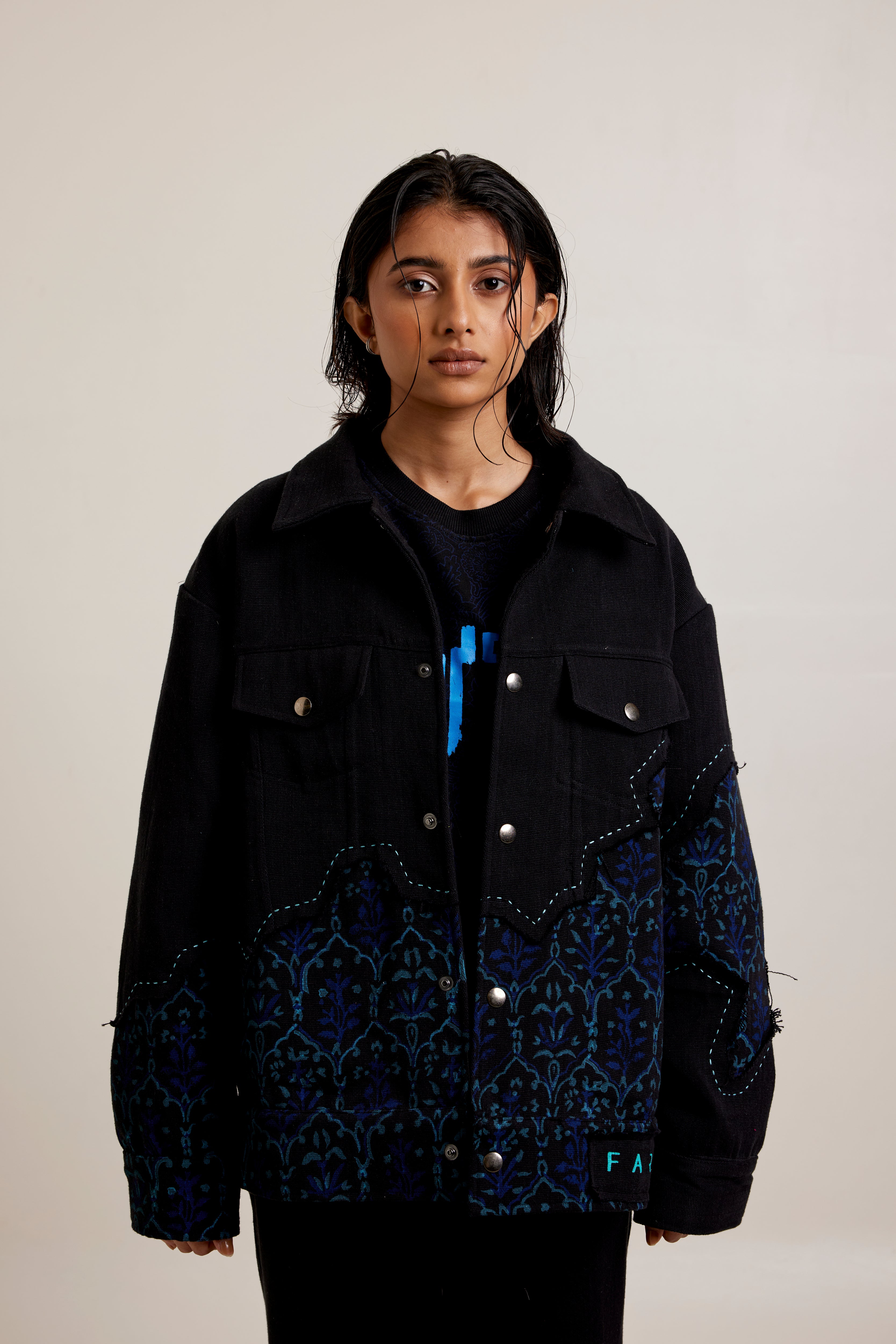 Black Khadi Handwoven - Jacket 2.0