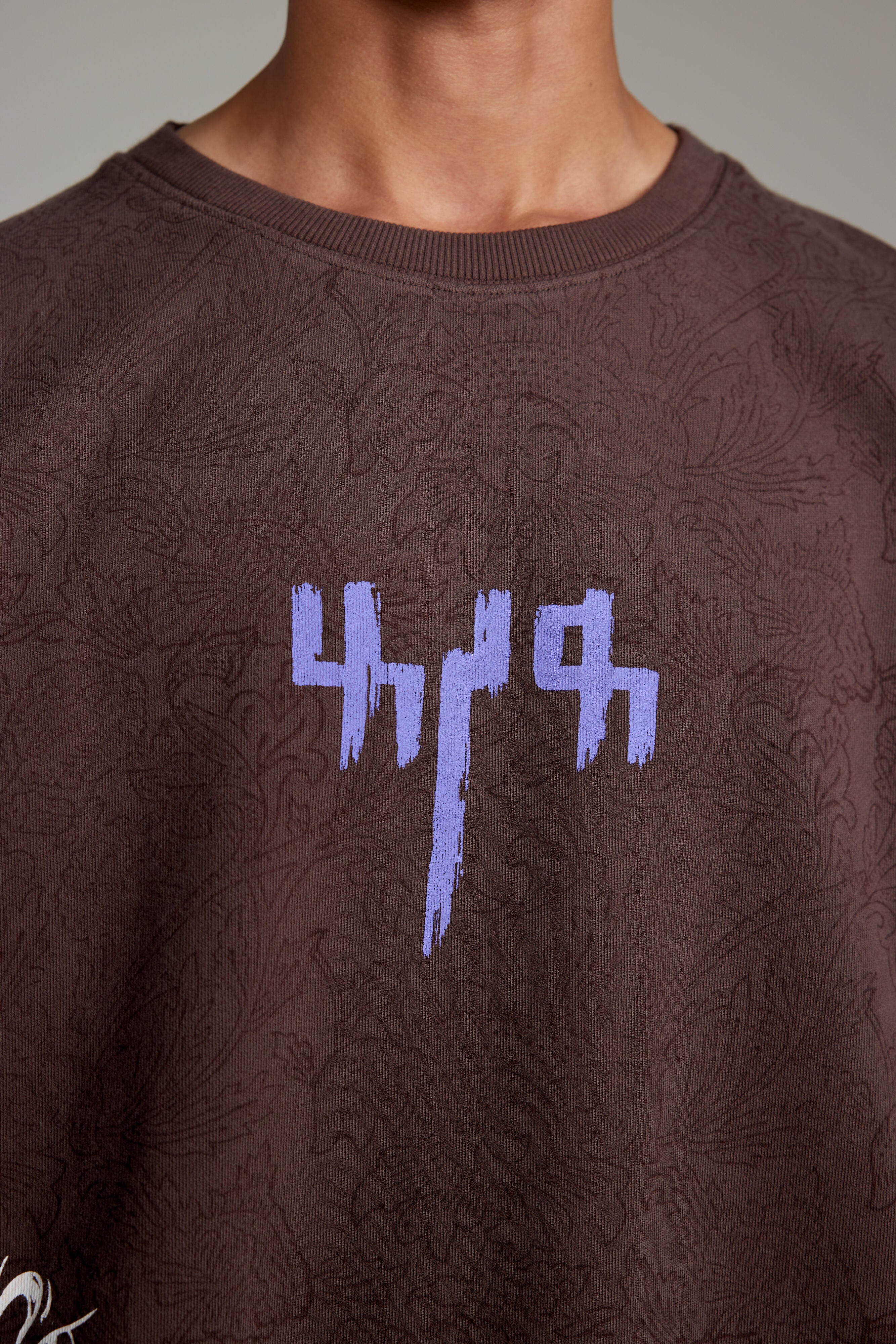 "Raat Akeli Hai" Blockprinted  Sweatshirt