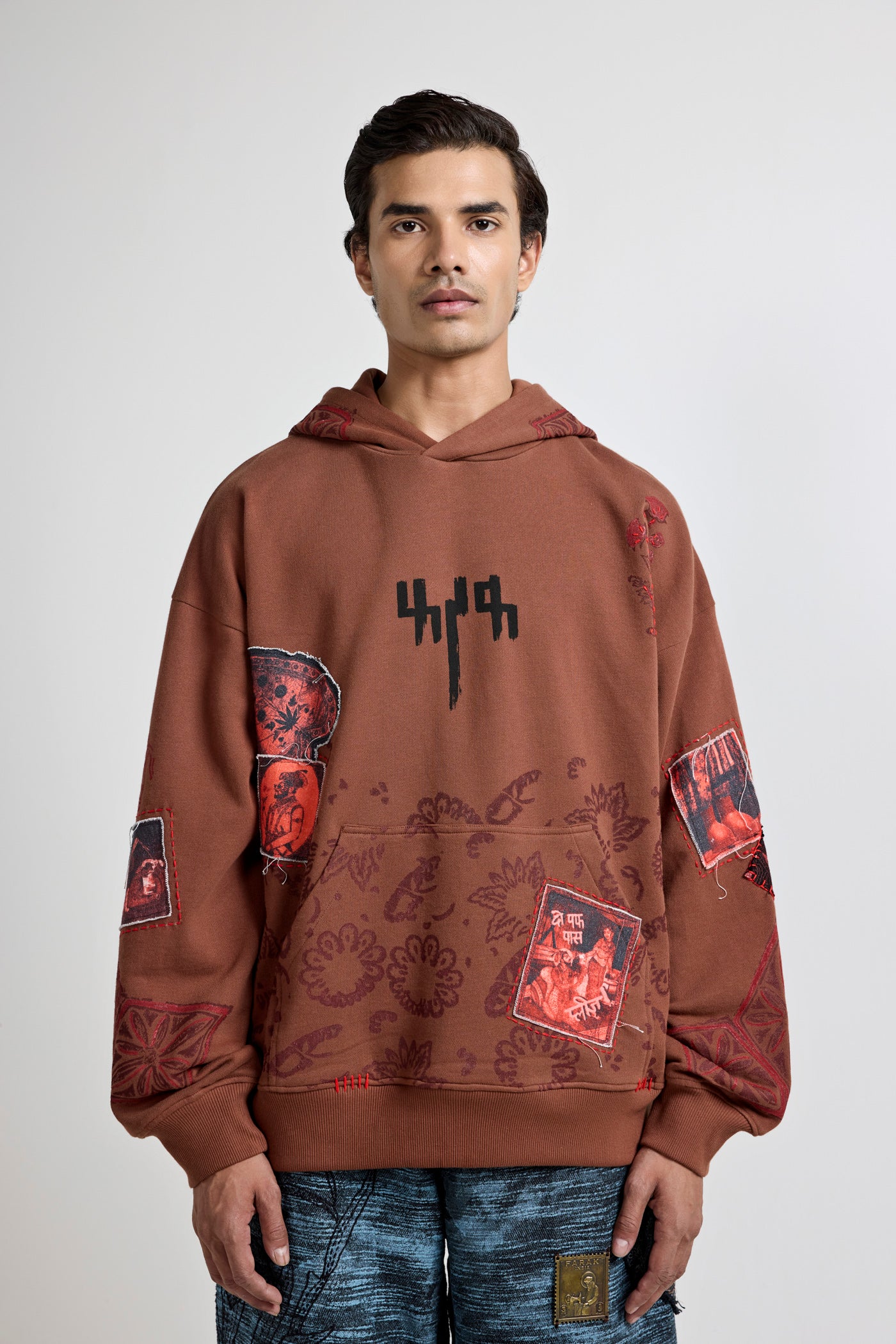 "Mehfil" Block-Printed Hoodie