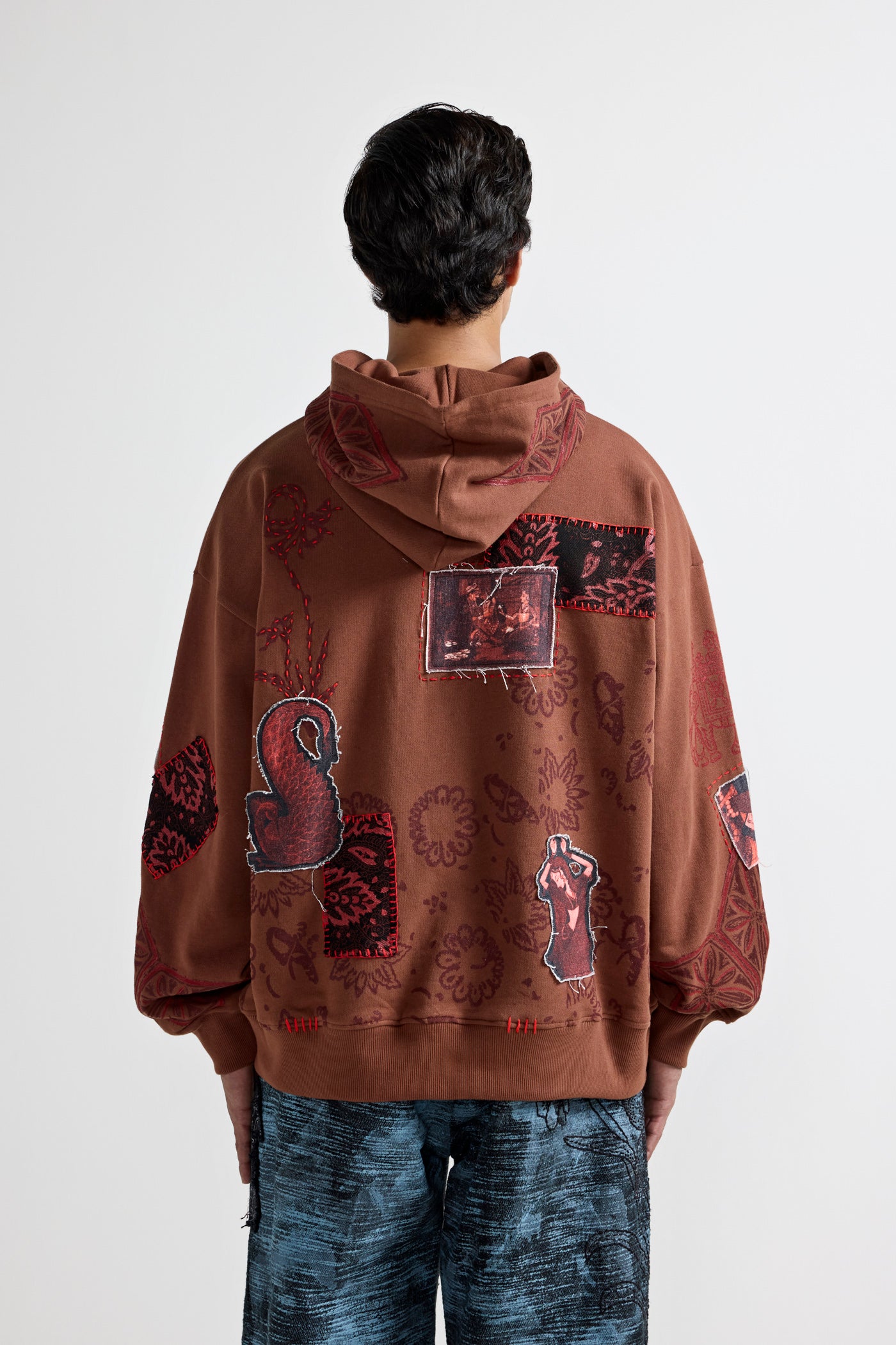 "Mehfil" Block-Printed Hoodie