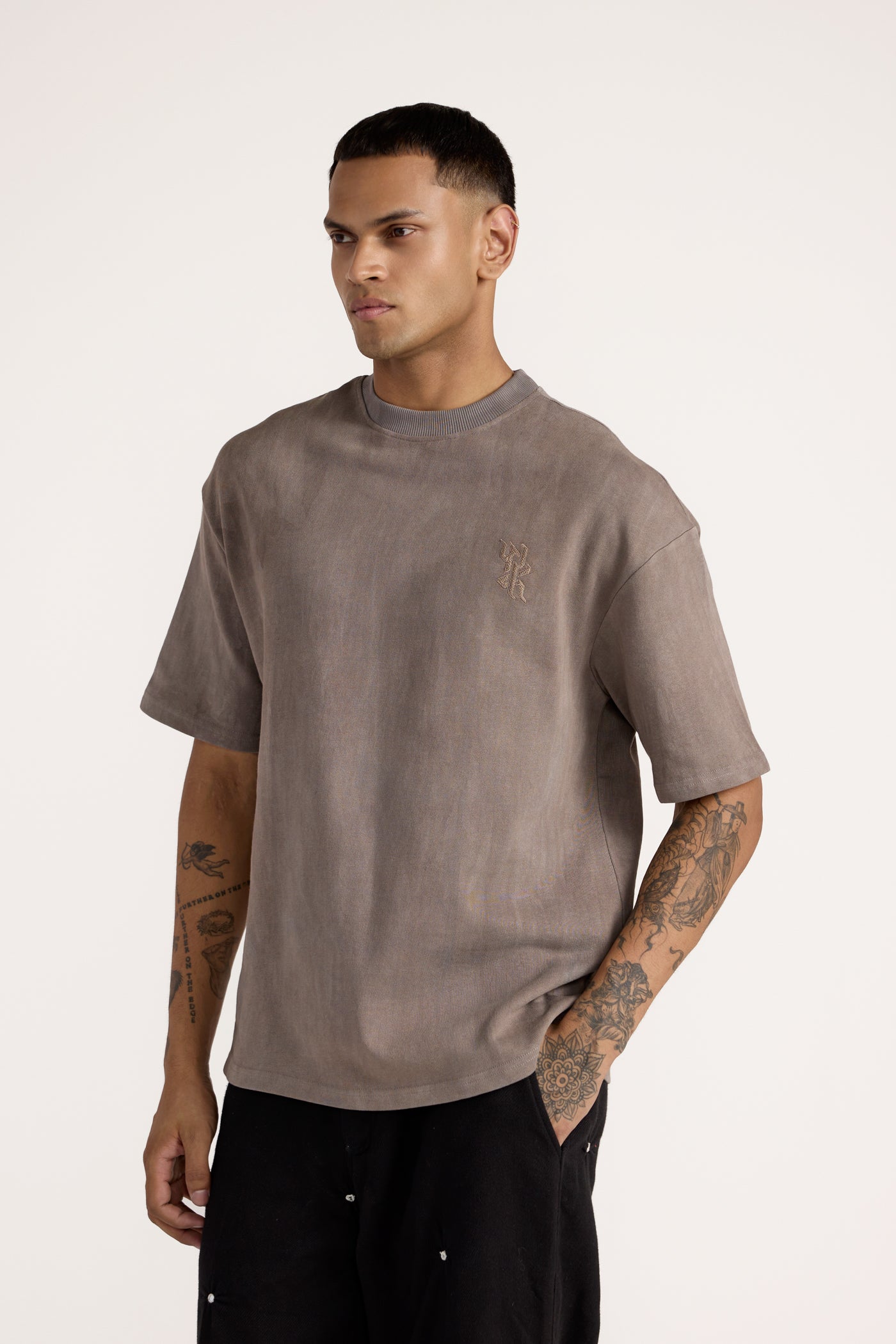 Basics Grey Bagru T-shirt