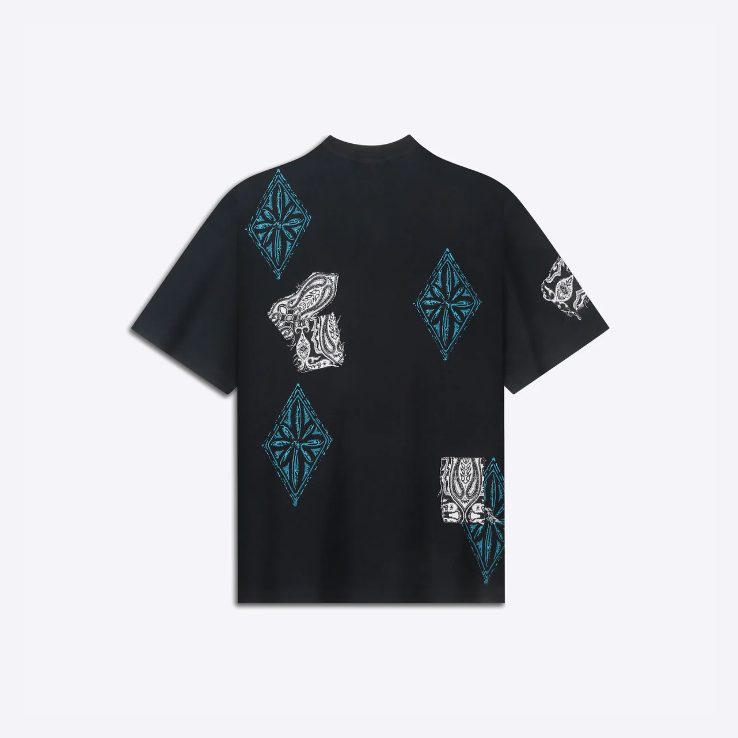 Black Block Print T-shirt