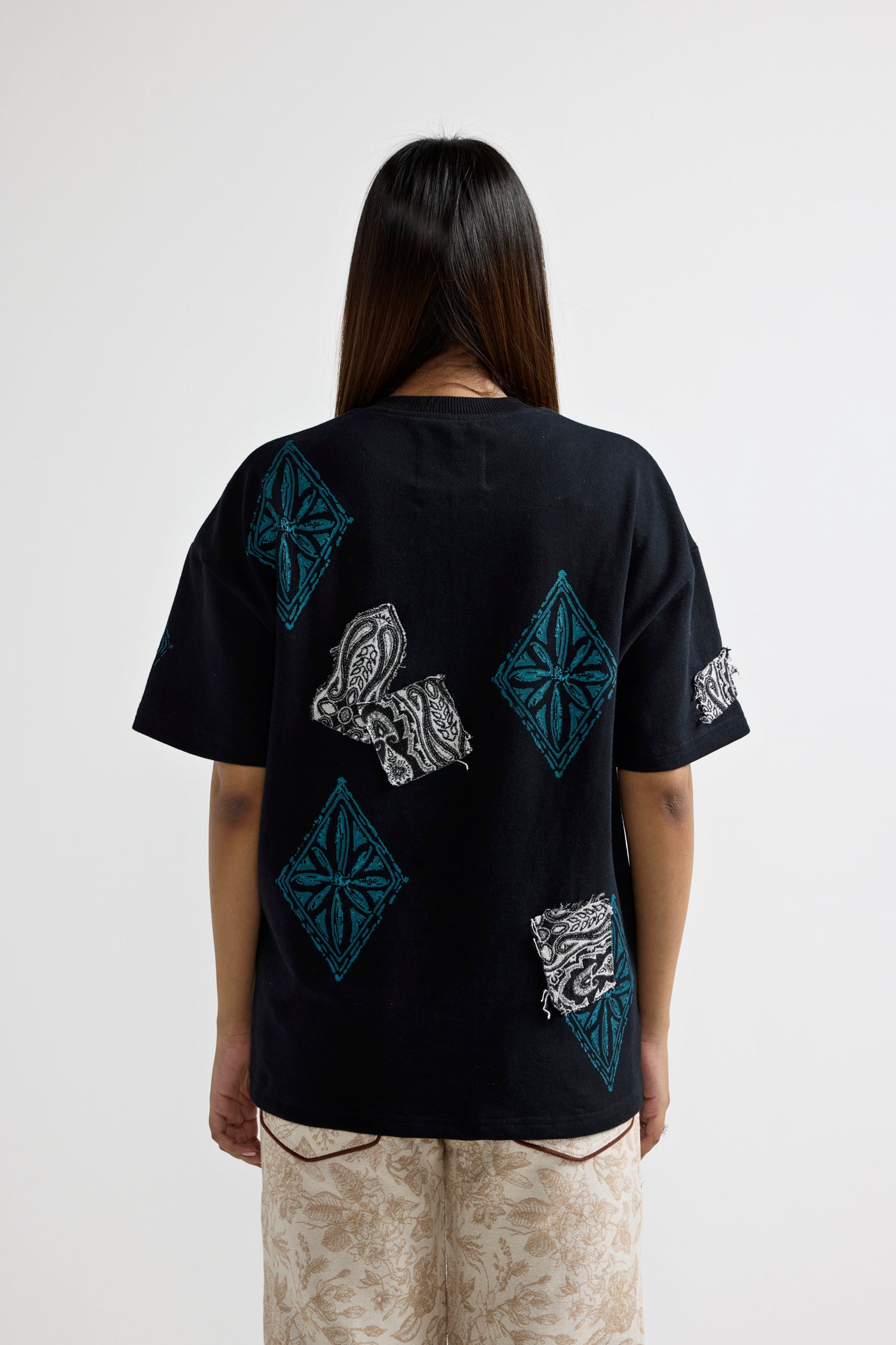 Black Block Print T-shirt