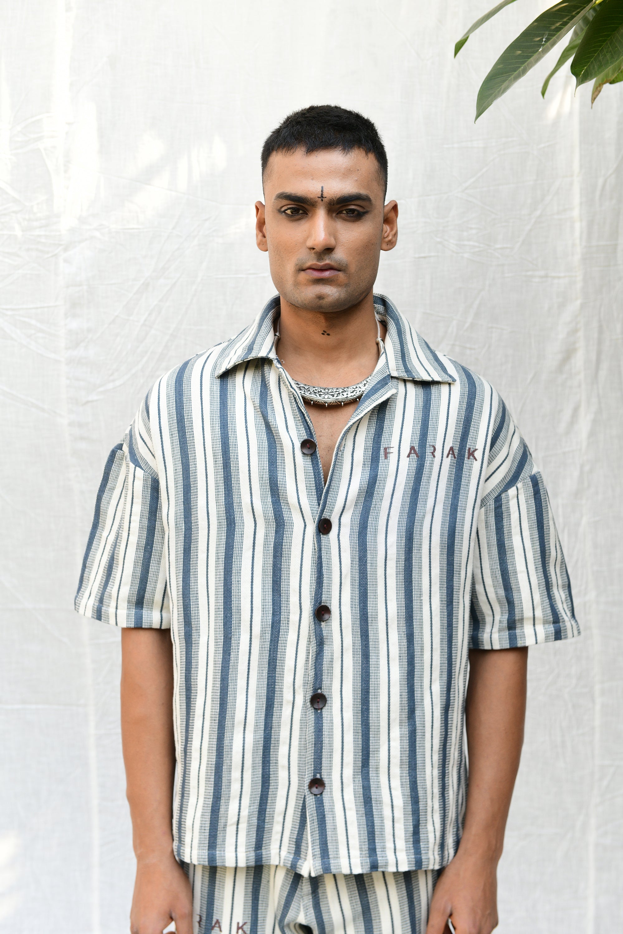 Striped Hand Woven Khadi - Shirt