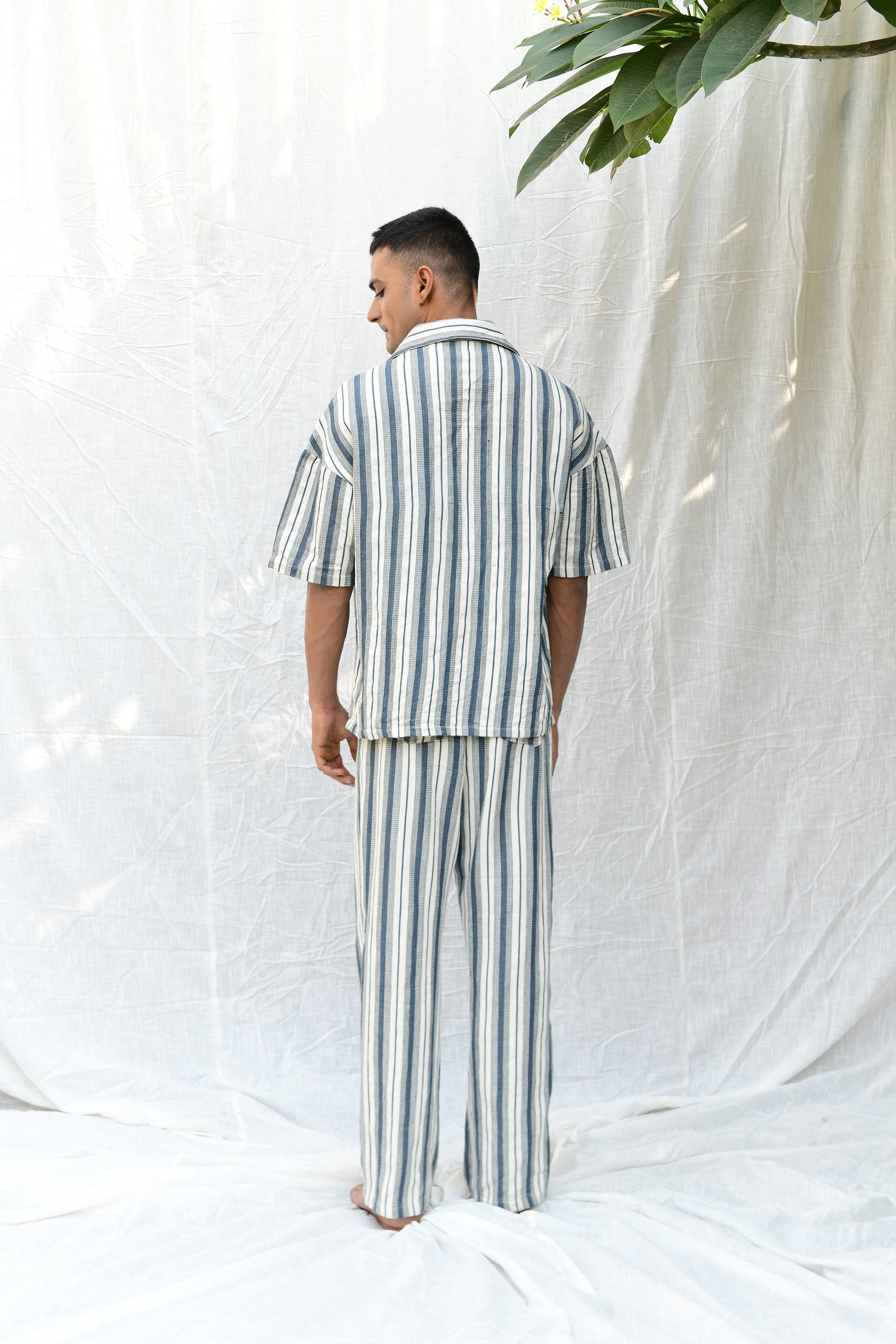 Striped Hand Woven Khadi - Shirt