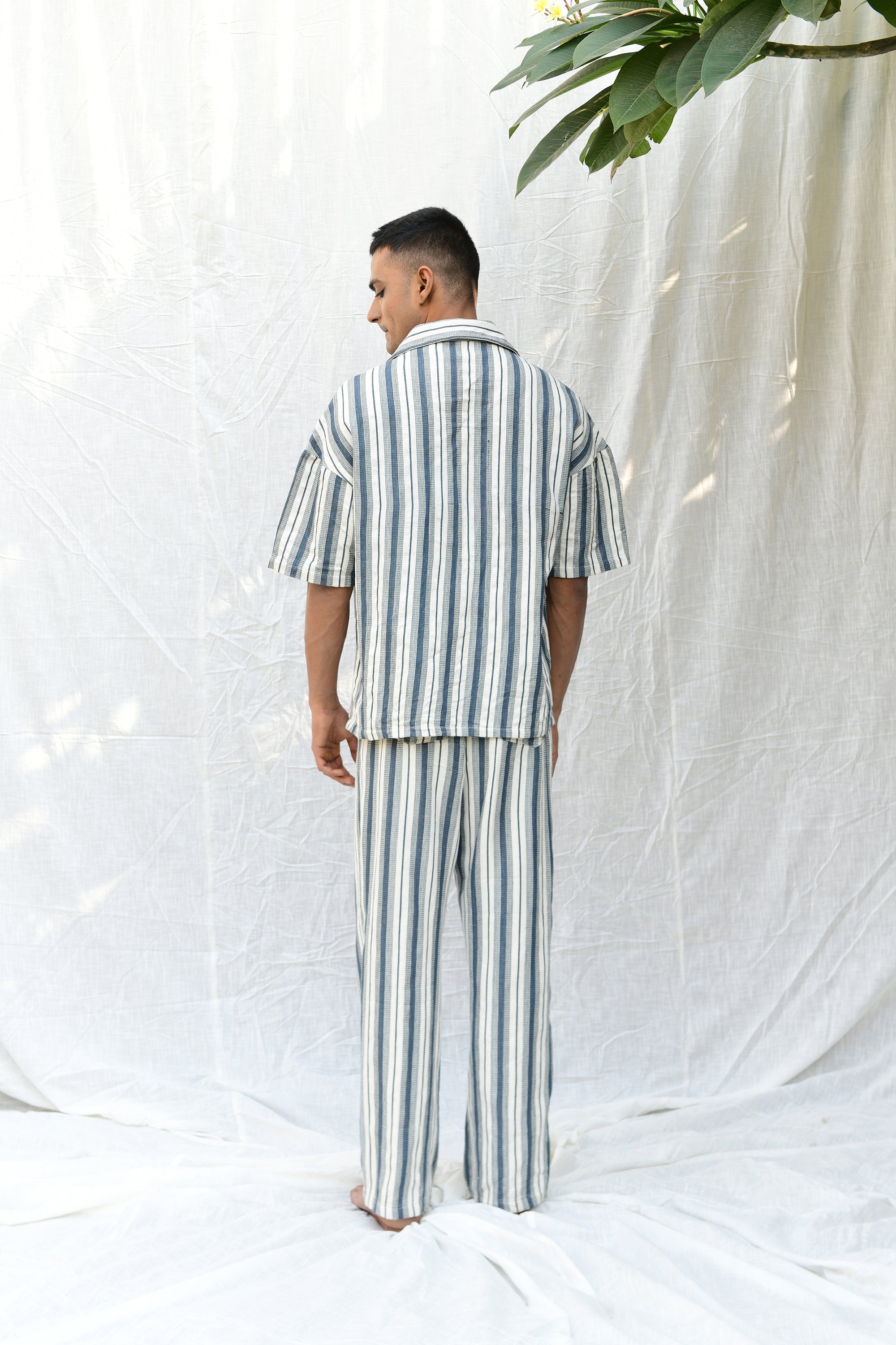 Striped Hand Woven Khadi - Pants