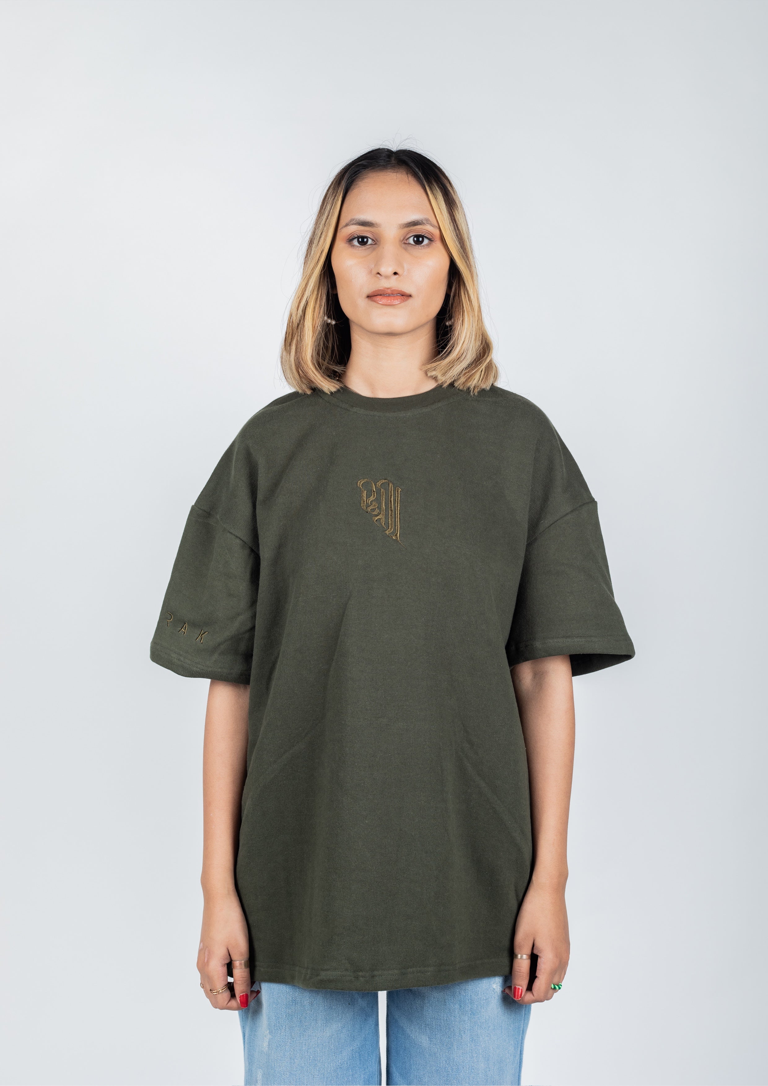 Olive Green Basic Logo - Tshirt